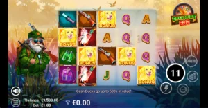 Duck Hunt 500 gokkast, Hunter’s Shot, Free Spins, Sticky Gouden Multipliers, RTP van 96,03%, Maximale winst 10.000x, Ante Bet