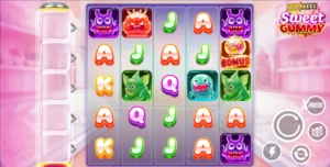 Sweet Gummy gokkast, Wild Reel mechanism, Free Spins, RTP van 96,049%, Maximale winst 10.000x, Bonus Buy, Merged Wilds