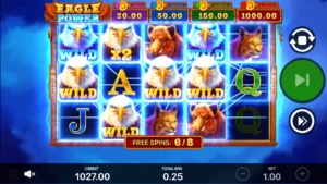 Eagle Power, Natuurthema, Wild, Free Spins