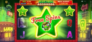 Elvis Frog in Vegas Free spins