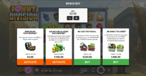 Donut Division slot Feature Buy