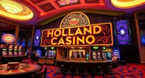 Holland Casino, kansspelbelasting, financiële verliezen, verantwoord gokken, omzetdaling, online casino, preventiegesprekken, toekomst onzeker.