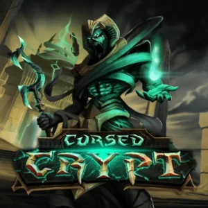 Cursed Crypt gokkast, Hacksaw Gaming slot, online gokkast Egypten, Free Spins Cursed Crypt, Wild symbool, gokkast review, vervloekte farao, gokkast met bonus kopen, hoge volatiliteit gokkast, online casino spellen