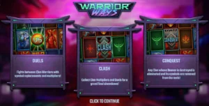 Warrior Ways gokkast, Hacksaw Gaming slot, Japanse gokkast, Clash feature, Conquest feature, Wild symbool, Duels feature, online gokkast review, 10.000 keer je inzet, 1.024 manieren om te winnen, TikTak Bet, SlotParadise Casino, gaming review, gokkasten met hoge RTP, spannende slots, gokkasten met bonusfeatures.